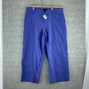 Ashley Stewart Wide-Leg Pants Womens 24 Purple NWT 1646